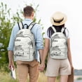 thumbnail image 5 of Yiaed Summer Vacation Scene With Camping Van Print Backpack, Premium Laptop Backpack, Travel Backpack for Women, Lightweight Backpacks, Comfortable Back Pack-Small, 5 of 5