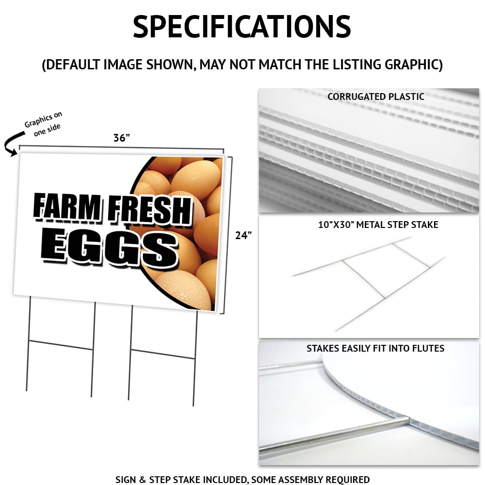 SignMission C-2436 Wraps 24 x 36 in. Wraps Yard Sign & Stake