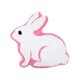thumbnail image 2 of Alfombra de baño – Esterilla para conejos de Pascua, moqueta no deslizante, microfibra de poliéster súper absorbente y suave, decoración de primavera para las fiestas, rosa, 19,6 x 19,6 pulgadas, 2 of 7