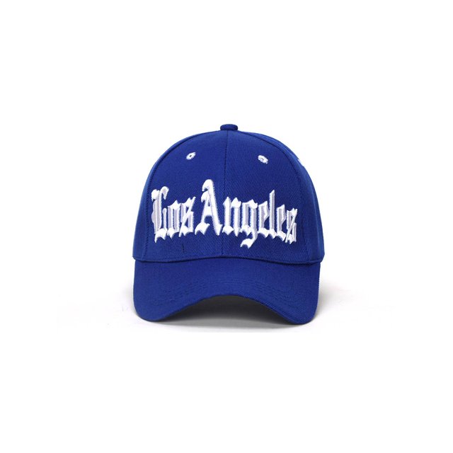 City Caps Olde English Adjustable Baseball Hat - Los Angeles - Royal