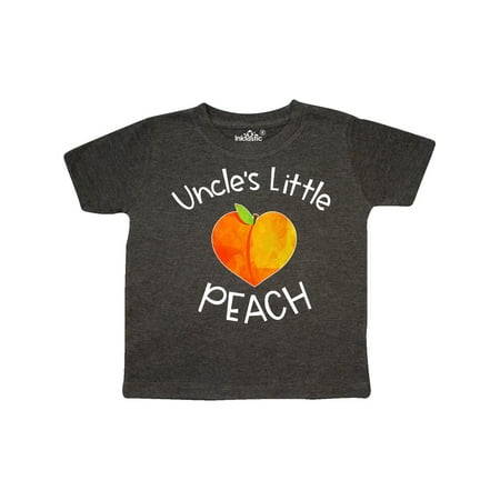 

Inktastic Uncle s Little Peach Cute Peach Heart Gift Toddler Boy or Toddler Girl T-Shirt