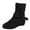 E-Black, variant on 2025 Women's Boots Ankle Boots Women Rain Boots Size 5 Stacked Heel Booties Fahsion Extra Wide Width Women's Boots Leather Short Boots