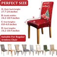 thumbnail image 5 of Christmas Chair Covers Set of 4, Christmas Decorations Stretch Removable Washable Dining Room Chair Protector Slipcovers for Xmas Decor Holiday Party Home Decoracion De Navidad (Christmas 2, 4 PCS), 5 of 6