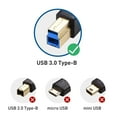 thumbnail image 6 of Cable Matters Type-C USB 3.1 Type B Cable (USB-C / USB C USB B 3.0 / Type-C USB 3.1 to USB B ) in Black 3.3 Feet, 6 of 7