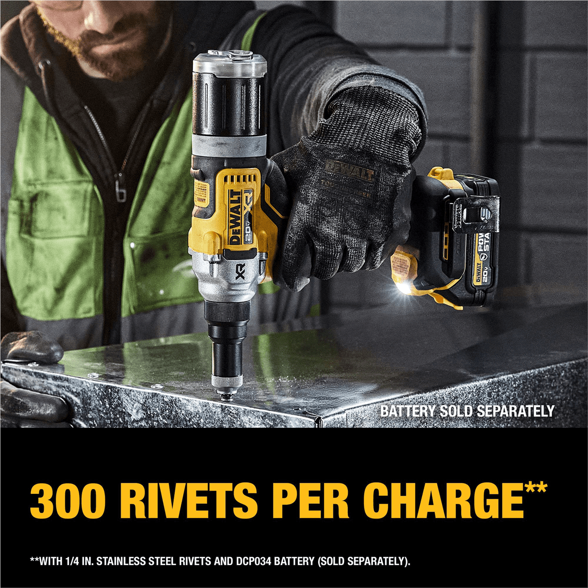 DeWalt 20V MAX XR Brushless Cordless 1/4" Rivet Tool (Tool only)