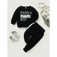 Newborn Baby Boy Clothes Infant Baby Boy Outfits Long Sleeve Letter