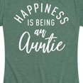 thumbnail image 3 of Instant Message - Happiness Is Being An Auntie - Women's Short Sleeve Graphic T-Shirt, 3 of 6