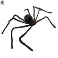 thumbnail image 3 of PULLIMORE Giant Spider Halloween Decorations 4 ft Scary Black Hairy Fake Spider Props for Outdoor Party Haunted House Decor, 3 of 9
