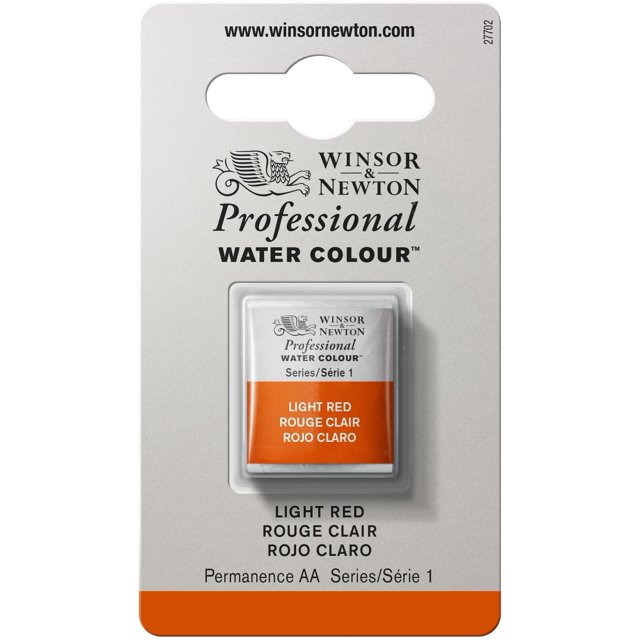 Winsor & Newton Professional Water Color Paint Half Pan Rojo Claro