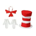 thumbnail image 2 of Conjunto de disfraz para niños Yinane sombrero y pajarita de tela, 2 of 8