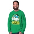 thumbnail image 5 of Saint Paddys Lucky Tootsie Pop Owl Long Sleeve TShirt Men Women Brisco Brands S, 5 of 6