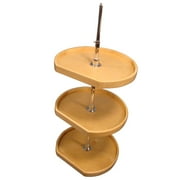 Rev-a-Shelf Wood D-Shaped 3 Shelf Lazy Susan by Oharco Distributors Inc