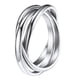 thumbnail image 1 of Descompresión Tres Anillos Anillo giratorio Anillos de plata de acero inoxidable Alianza de boda Anillos para mujeres Anillos para hombres Anillos giratorios Anillos de geometría Tamaño 6 12, 1 of 8