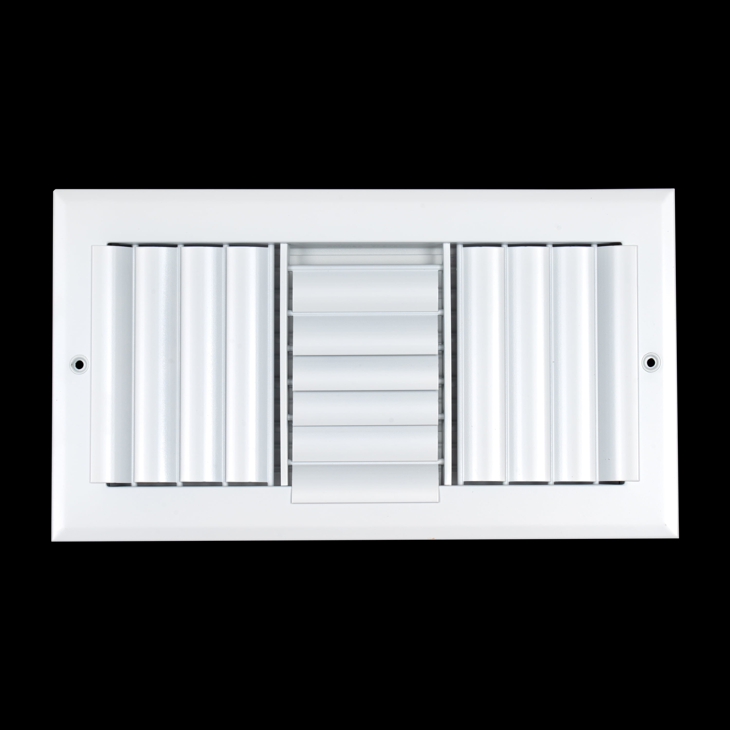 Fits 12x6 Duct Opening Aluminum 3-WAY Adjustable Air Supply Grille by Handua | Curved Blade Register Vent Cover for Sidewall & Ceiling | White | Outer Size: 13.75" X 7.75"