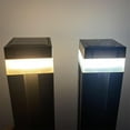 thumbnail image 3 of sdhkgrrt under $5 Solar Post Light, Solar Post Cap Light, LED Square Column Lamp, for Garden Fence Deck, Automatic Dusk to Dawn, Waterproof Construction, Easy Installation, 3 of 9