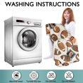 thumbnail image 6 of Beige Footballs and Numbers Pattern Wearable Oversized Blanket,Wearable Blanket Hoodie for Adults,Cozy Hooded Blankets with Super Pockets,Super Warm Fuzzy Pullover for Women & Men, 6 of 6