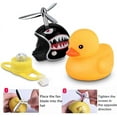 thumbnail image 4 of Duck Bike Bell, Rubber Duck Bike Accessories with LED Light Cute Propeller Handlebar Bike Horns, 4 of 5