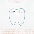 thumbnail image 4 of Inktastic Cute Tooth Girls Baby Dress, 4 of 5