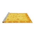 thumbnail image 2 of Ahgly Company Machine Washable Indoor Rectangle Oriental Yellow Modern Area Rugs, 3' x 5', 2 of 4