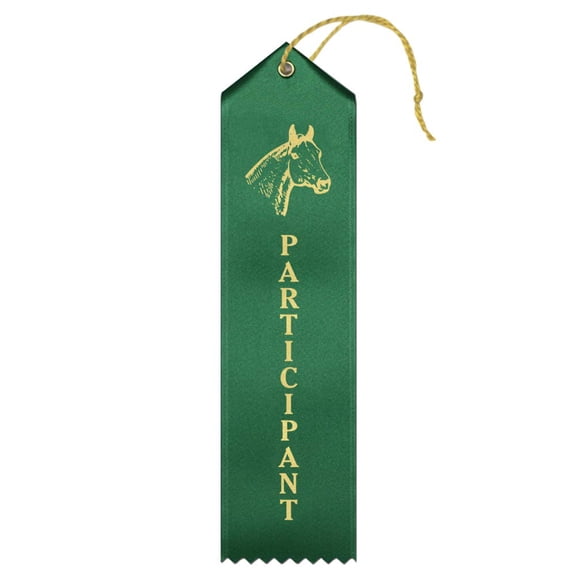 RibbonsNow Horse Show Participant Ribbons – 25 Ribbons with Card & String