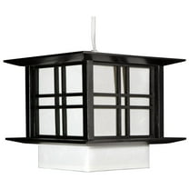 Oriental Furniture 8" Akida Hanging Lamp, ceiling lamp, decorative item, oriental design, any occasion, any room