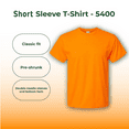 thumbnail image 6 of Hanes Men Essential-T High Visibility T-Shirt, Short Sleeve Tee, Safety Orange, CVC Blend, S, 6 of 6