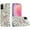 Pink Pearl Heart, variant on For Samsung Galaxy S24 Plus /S24+ Bling Crystal 3D Full Diamonds Luxury Sparkle Rhinestone Ornaments Hybrid Cover ,Xpm Phone Case [ Pink Pearl Heart ]