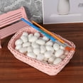 thumbnail image 5 of FRCOLOR DIY Egg 50pcs paper mache eggs eggs white eggs decoration craft for diy painting and natural egg dye decorating extra large eggs,1.18"X0.79"X0.79", 5 of 10