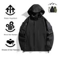 thumbnail image 2 of Windbreaker Jackets For Men Sevevn Mens Rain Jacket Lightweight Waterproof Raincoat Packable Rain Shell Jacket With Hood Golf Hiking Windbreaker, 2 of 9
