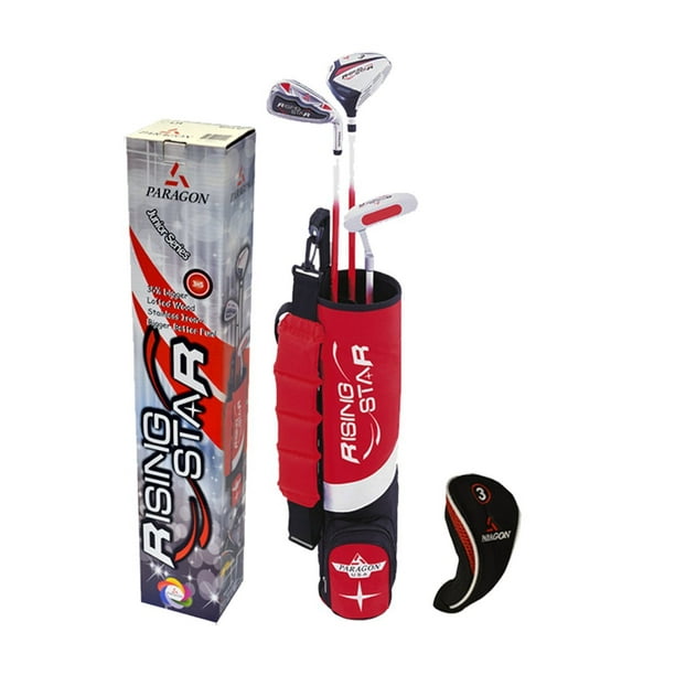 Paragon Rising Star Kids Toddler Golf Clubs Set Ages 3 5 Red Right