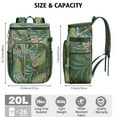 thumbnail image 2 of Sac à Dos Isolé Floral Hawaïen Rétro - 20L, Garde au Froid 20 Heures, Parfait pour les Sorties d'Été, 2 of 6
