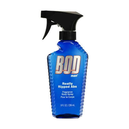 BOD Man Fragrance Body Spray, Really Ripped Abs, 8 fl oz