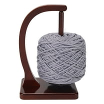 Artowell Magnetic Yarn Holder Spinner – 1 Pack Wooden Crochet & Knitting Organizer, Yarn Storage Stand for Crafters, Hexagon Base (Burgundy)