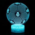 thumbnail image 1 of 3D Illusion Football Lamp Real Madrid 7 Colors LED Touch Table Lamp Bedroom Home Decor, 1 of 4