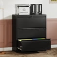 thumbnail image 4 of Nmkwnr Metal Filing Cabinet with Lock, 3 Drawer Lateral File Cabinet for Home Office, Space Saving Wide Storage Cabinet for Letter/A4/F4, 4 of 10