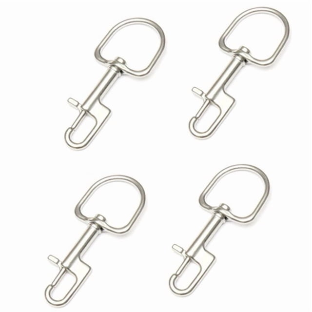 4 Piezas Perno de Buceo de Acero Inoxidable de 110 mm, Gancho de Seguridad para Buceo, Gancho de Un Solo Extremo, Accesorios Bcd, Equipo de Buceo