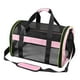 thumbnail image 2 of Transportín de viaje para mascotas, transportín para gatos con correa para el hombro, tamaño 44 x 28 x 28 cm, bolso de hombro Negro Rosa Mixto, 2 of 8
