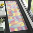 thumbnail image 2 of SAFAVIEH Paint Brush Evette Abstract Machine Washable Runner Rug, Fuchsia/Yellow, 2'2" x 10', 2 of 6