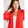 thumbnail image 5 of Scoop Women's and Women’s Plus Relaxed Ultimate ScubaKnit Blazer with Scrunch Sleeves, Sizes XS-4X, 5 of 5