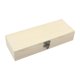 thumbnail image 1 of Caja de madera sin terminar con tapa abatible, organizador rectangular, cierre frontal, madera maciza S, 1 of 9
