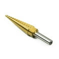 thumbnail image 3 of 3pcs Straight Step Drill Bit Set Titaniu-m Coated for Wood, 3 of 8
