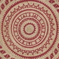 thumbnail image 5 of SAFAVIEH Natural Fiber Zoolander Geometric Jute Area Rug, Fuchsia/Natural, 6' x 6' Round, 5 of 6