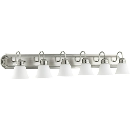 

Quorum International 5094-6 6 Light 48 Wide Bathroom Vanity Light - Nickel