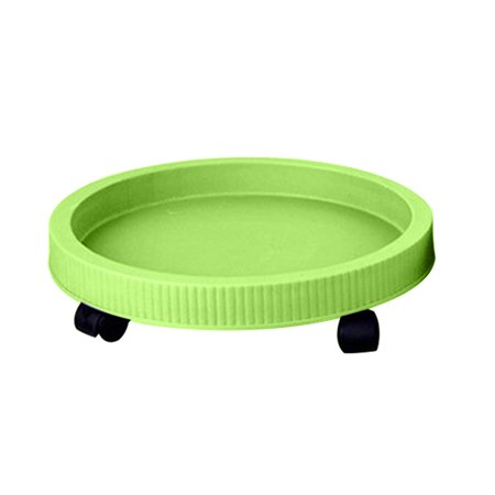 HES Plastic Gardening Pot Tray Flower Planter Stand Base Holder with/without Wheels