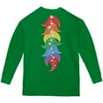 thumbnail image 2 of Halloween Rainbow Heart Unicorn Costume Pony Youth Long Sleeve T Shirt Green YSM, 2 of 2