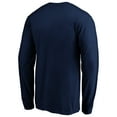 thumbnail image 3 of Men's Navy Atlanta Hawks Banner Wave Long Sleeve T-Shirt, 3 of 3