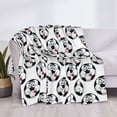 thumbnail image 3 of Yiaed Happy Football Print Blanket Throw Blanket Soft Cozy Flannel Blanket for Home Bed Sofa Couch Chair-40"x30", 3 of 6