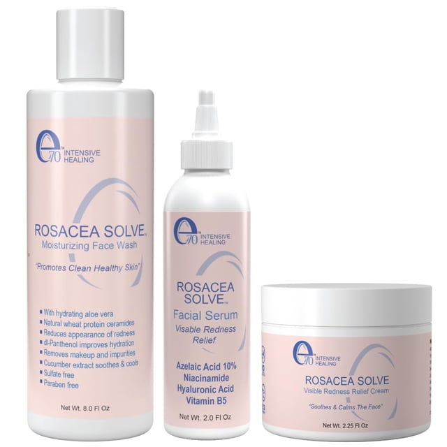 Set de tratamiento para la rosácea e70 Rosacea Solve con crema facial