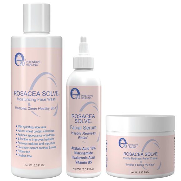 Set de tratamiento para la rosácea e70 Rosacea Solve con crema facial