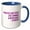 Blue/White, variant on 3drose, Practice Safe Texts Use Commas and Never Miss a Period Pink, 11oz Magic Transforming Mug